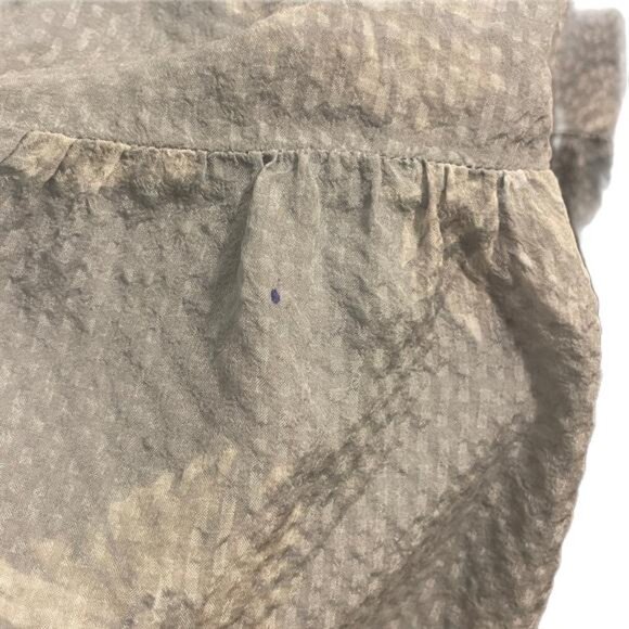 Madewell Gray Smocked Fabric Mini Dress, Size 8 - Picture 5 of 6